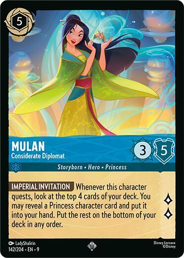 Mulan, Considerate Diplomat 142/204 (Fabled) 