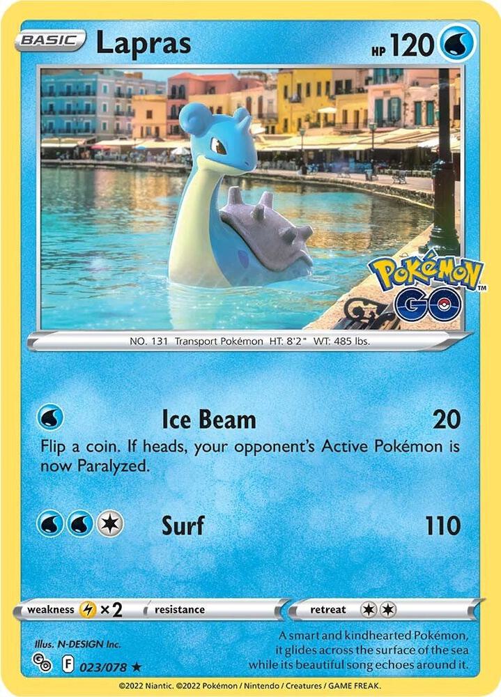 Lapras 023/078 (Pokemon GO)  - Holofoil