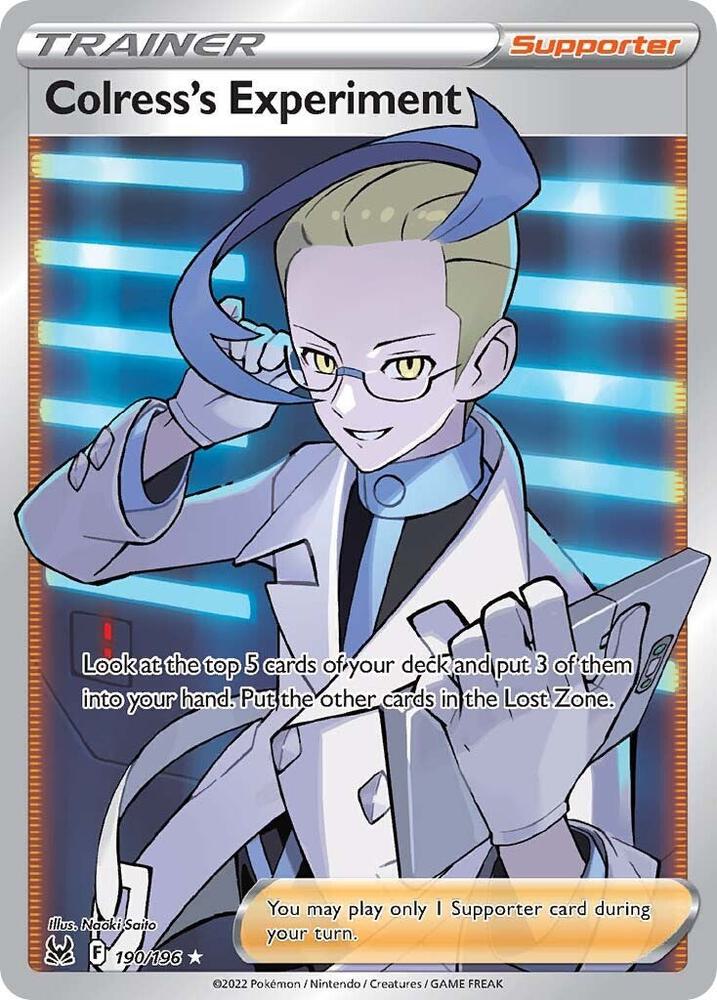 Colress's Experiment 190/196 (SWSH11: Lost Origin)  - Holofoil