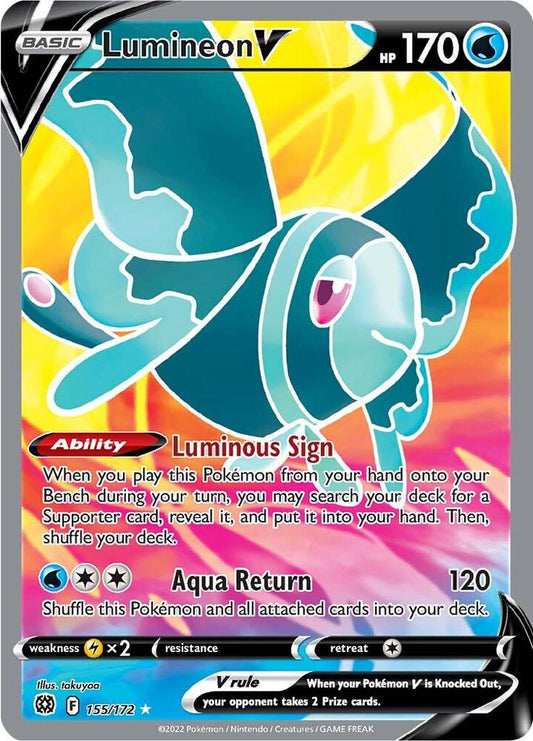 Lumineon V 155/172 (SWSH09: Brilliant Stars)  - Holofoil