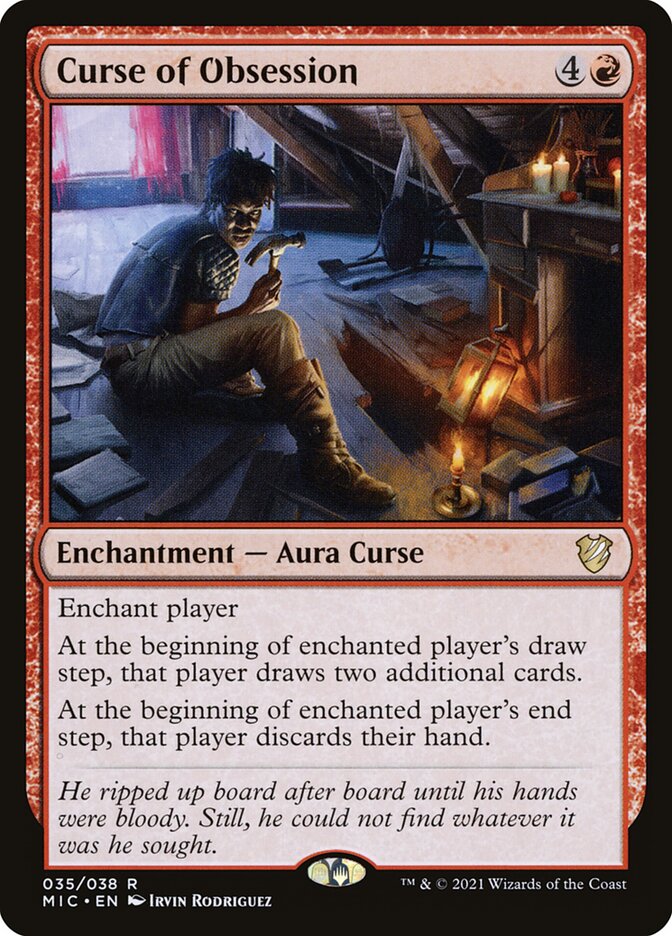 Curse of Obsession 35/38 (Commander: Innistrad: Midnight Hunt) 
