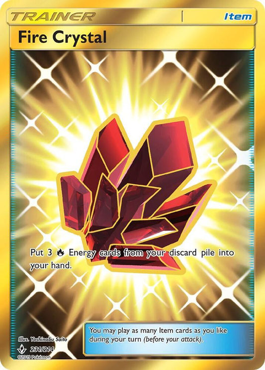 Fire Crystal 231/214 (SM - Unbroken Bonds)  - Holofoil
