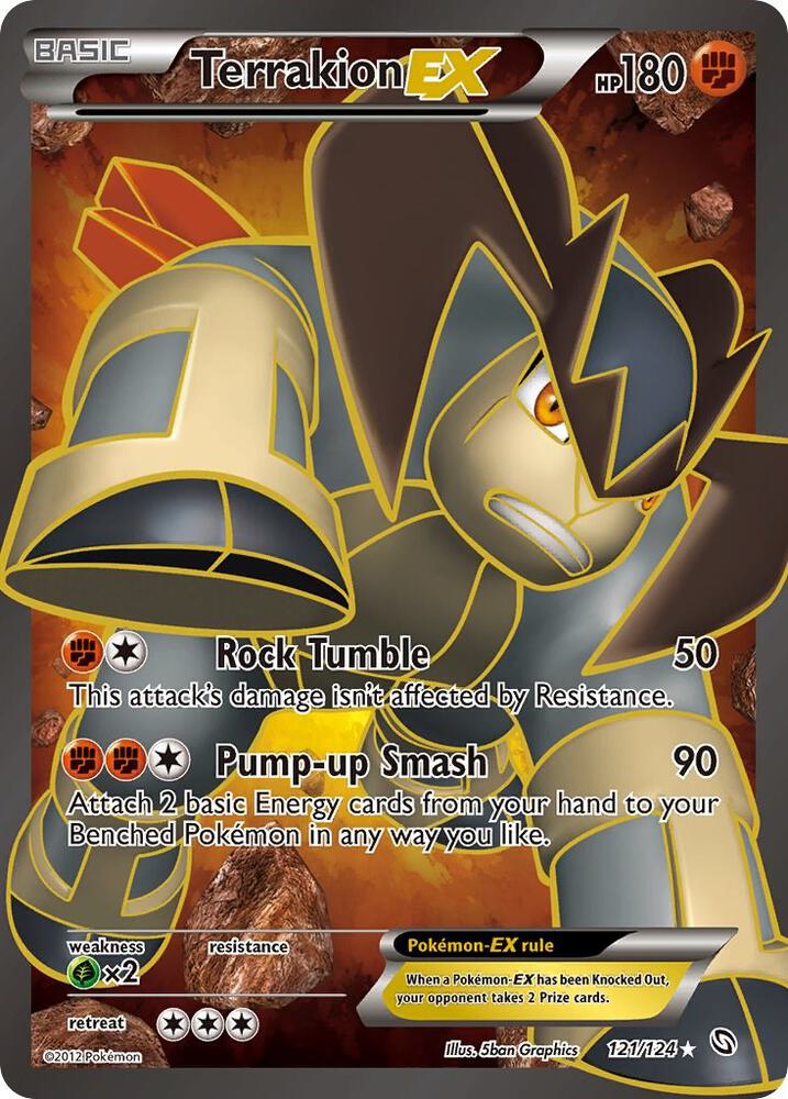 Terrakion EX 121/124 (Dragons Exalted)  - Holofoil
