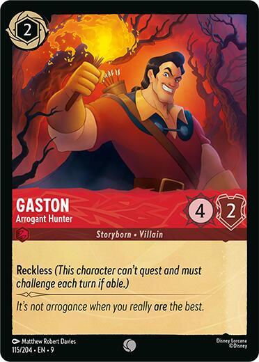 Gaston, Arrogant Hunter 115/204 (Fabled) 