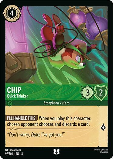 Chip, Quick Thinker 97/204 (Reign of Jafar) 
