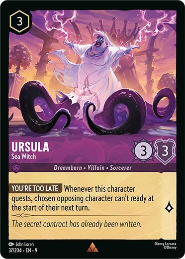 Ursula, Sea Witch 37/204 (Fabled)  - Cold Foil