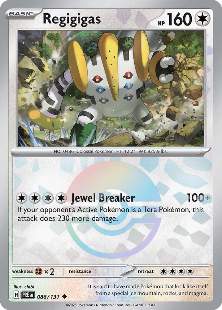Regigigas 086/131 (SV: Prismatic Evolutions)  - Poke Ball Holofoil