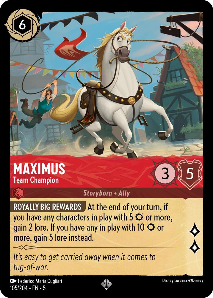 Maximus, Team Champion 105/204 (Shimmering Skies) 