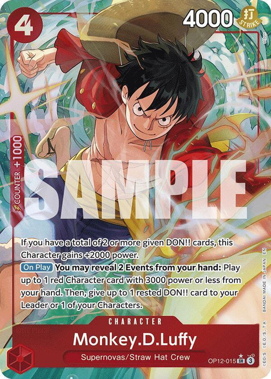 Monkey.D.Luffy OP12-015 (Legacy of the Master)  - Alternate Art Foil