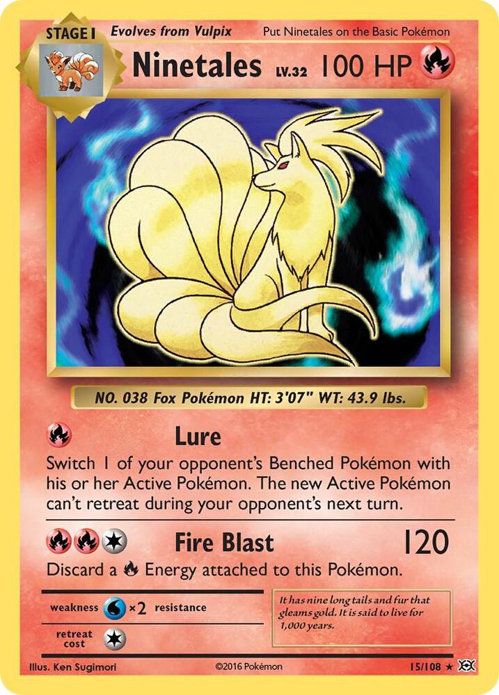 Ninetales 15/108 (XY - Evolutions)  - Holofoil