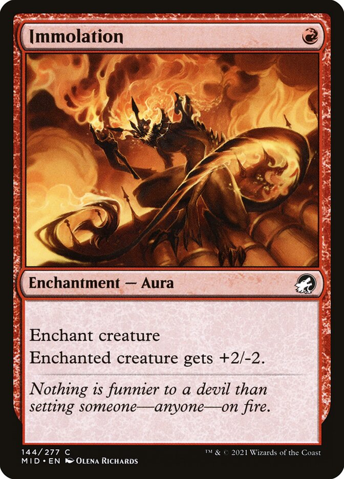 Immolation 144/277 (Innistrad: Midnight Hunt)  - Foil