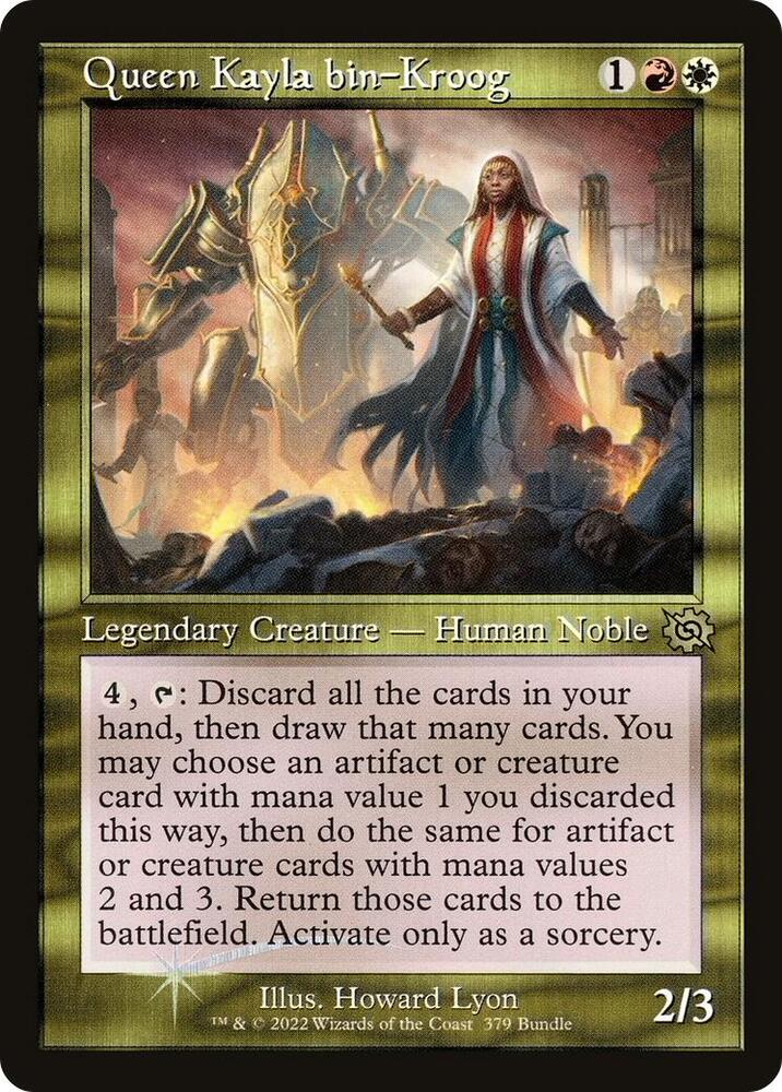 Queen Kayla bin Kroog Retro Frame BRO Bundle 379 (Unique and Miscellaneous Promos)  - Foil