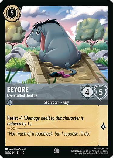 Eeyore, Overstuffed Donkey 183/204 (Fabled)  - Cold Foil