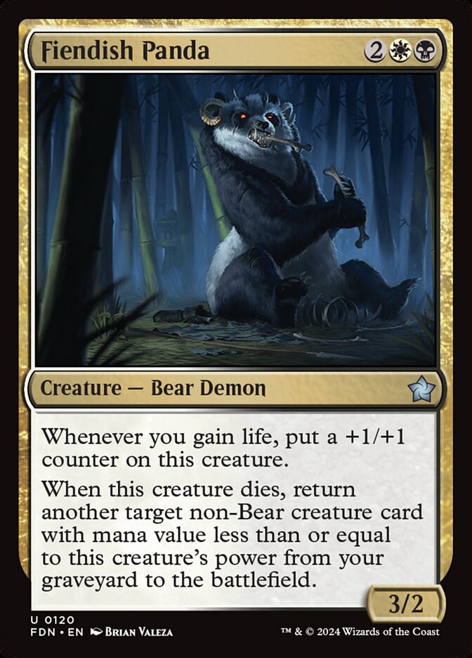 Fiendish Panda 120/291 (Foundations) 