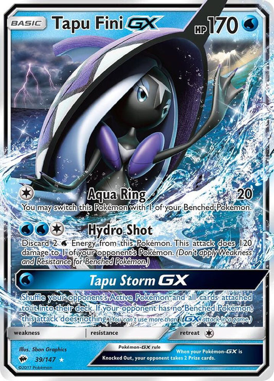 Tapu Fini GX 39/147 (SM - Burning Shadows)  - Holofoil
