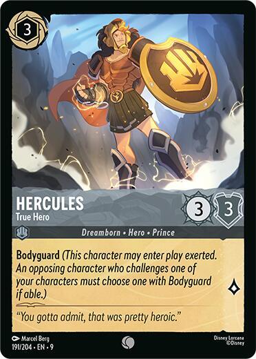 Hercules, True Hero 191/204 (Fabled)  - Cold Foil