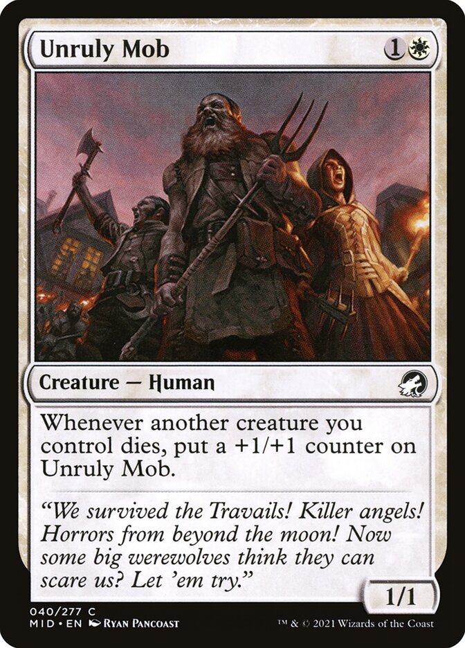 Unruly Mob 40 (Innistrad: Midnight Hunt) 