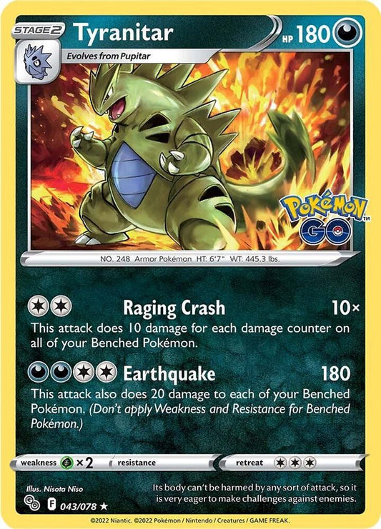 Tyranitar 043/078 (Pokemon GO)  - Holofoil