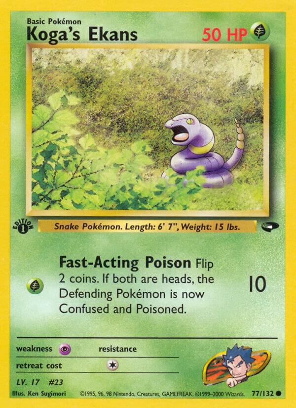 Koga's Ekans 077/132 (Gym Challenge)  - 1st Edition