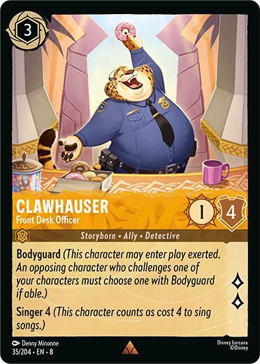 Clawhauser, Front Desk Officer 35/204 (Reign of Jafar)  - Cold Foil