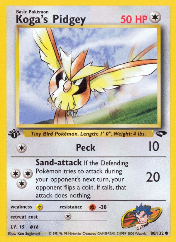 Koga's Pidgey 080/132 (Gym Challenge)  - 1st Edition