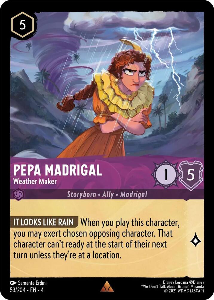 Pepa Madrigal, Weather Maker 53/204 (Ursula's Return)  - Cold Foil
