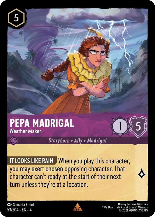 Pepa Madrigal, Weather Maker 53/204 (Ursula's Return)  - Cold Foil