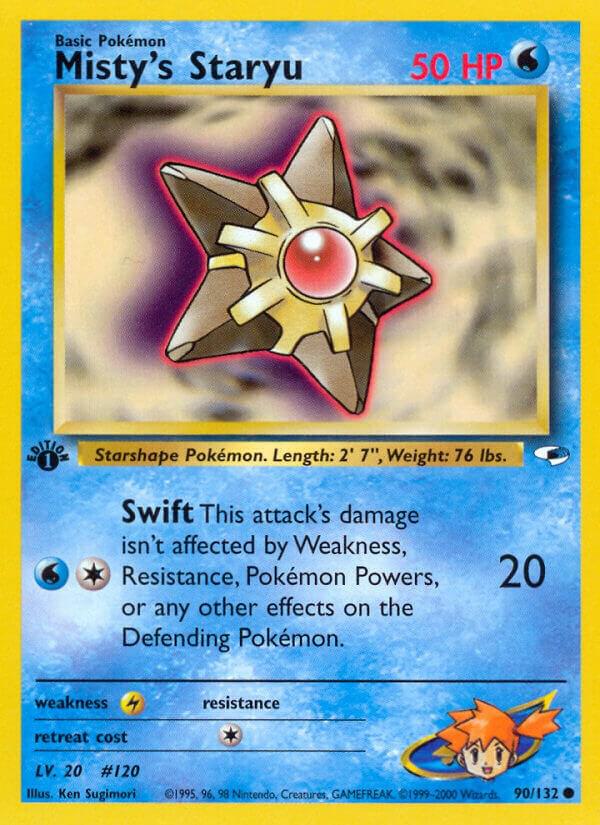 Misty's Staryu 090/132 (Gym Heroes)  - 1st Edition