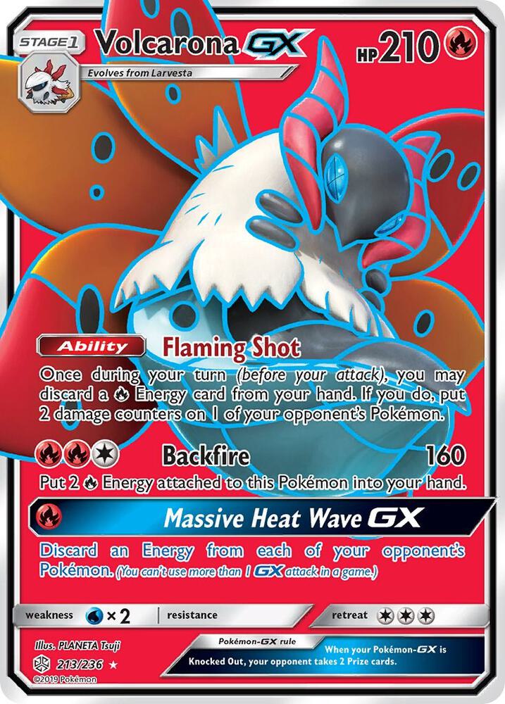 Volcarona GX 213/236 (SM - Cosmic Eclipse)  - Holofoil