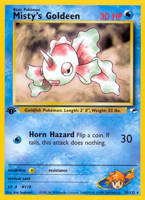 Misty's Goldeen  030/132 (Gym Heroes)  - 1st Edition