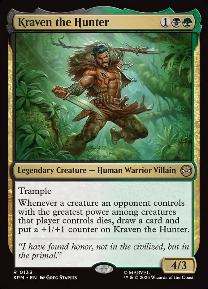 Kraven the Hunter 133/198 (Marvel's Spider-Man) 