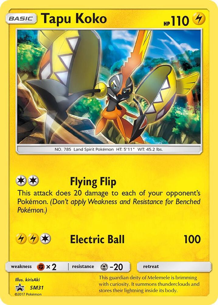 Tapu Koko SM31 (SM Promos)  - Holofoil
