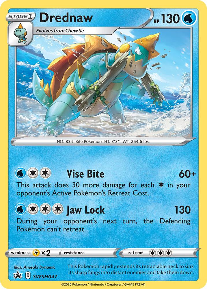 Drednaw SWSH047 (SWSH: Sword & Shield Promo Cards)  - Holofoil