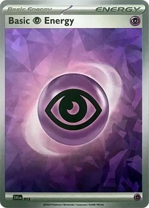 Basic Psychic Energy 013 (SVE: Scarlet & Violet Energies)  - Cracked Ice Holofoil