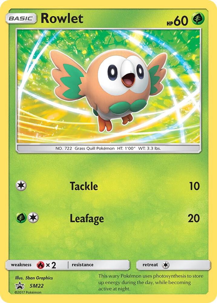 Rowlet SM22 (SM Promos)  - Holofoil