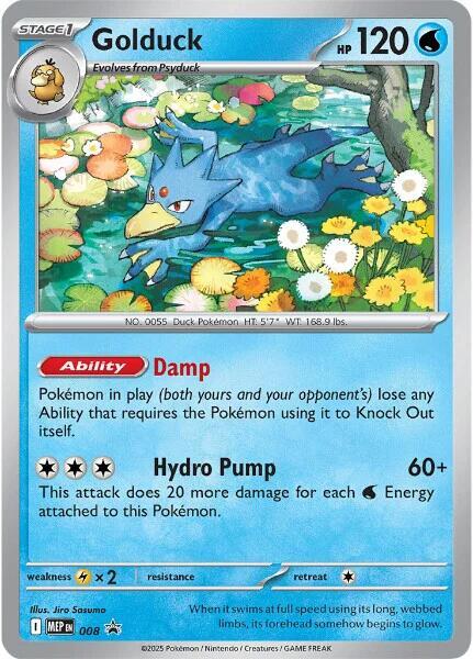 Golduck 008 (ME: Mega Evolution Promo)  - Holofoil