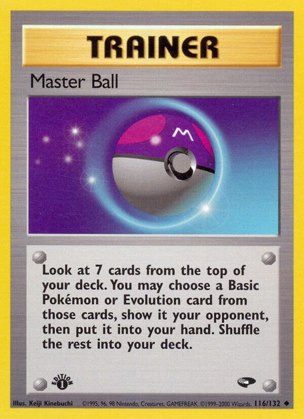 Master Ball 116/132 (Gym Challenge)  - 1st Edition