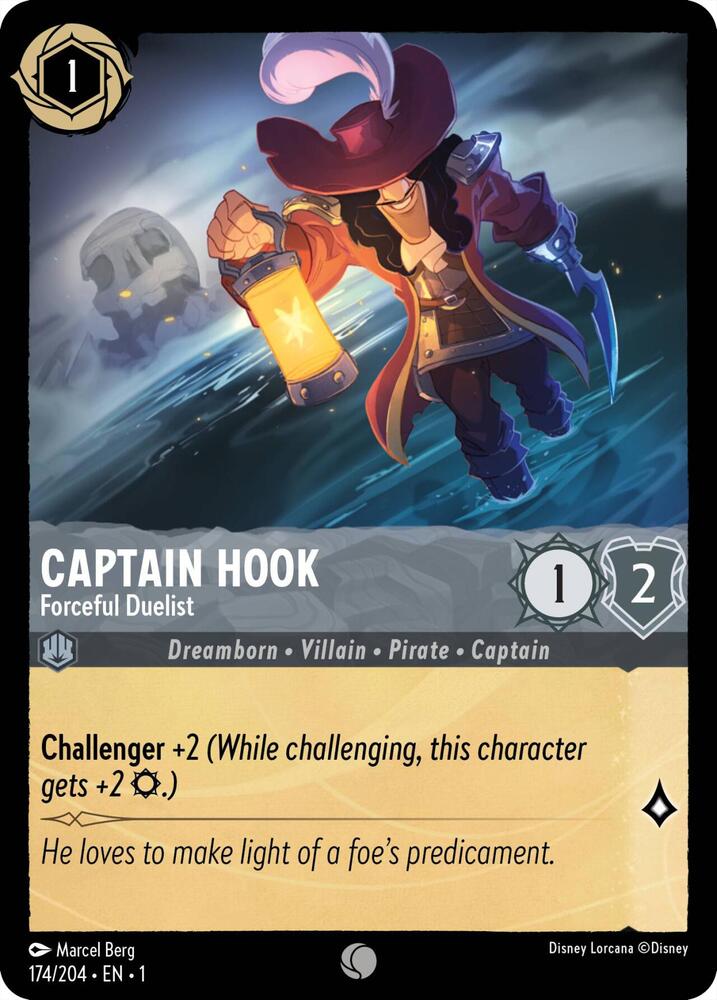 Captain Hook, Forceful Duelist 174/204 (The First Chapter) 