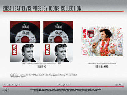 Elvis Presley Icons Collection Hobby Box (Leaf 2024)