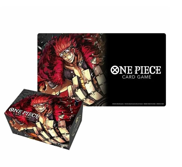 ONE PIECE CARD GAME PLAYMAT AND STORAGE BOX SET EUSTASS CAPTAIN KID