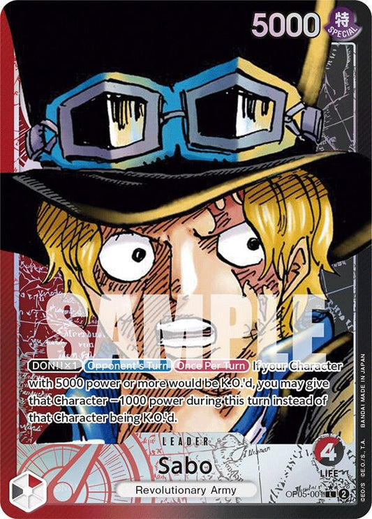 Sabo OP05-001 (Awakening of the New Era)  - Alternate Art Foil