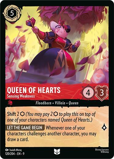 Queen of Hearts, Sensing Weakness 120/204 (Fabled) 
