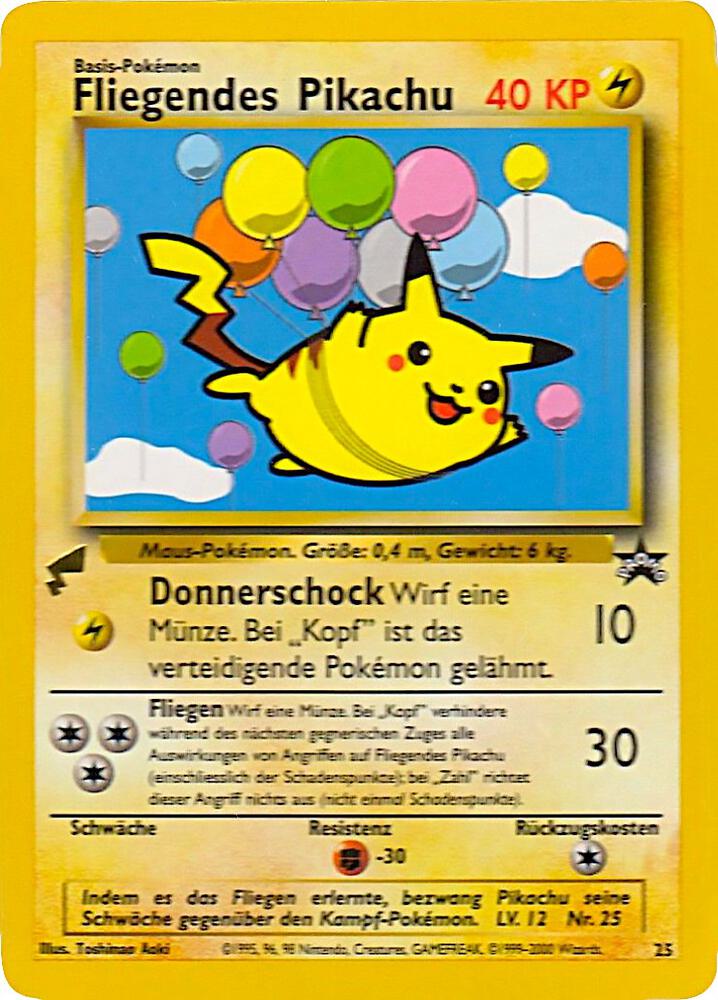Pikachu Flying 25 (Pikachu World Collection Promos) 