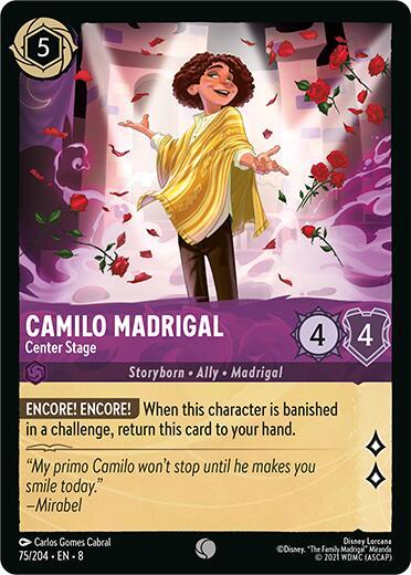 Camilo Madrigal, Center Stage 75/204 (Reign of Jafar) 