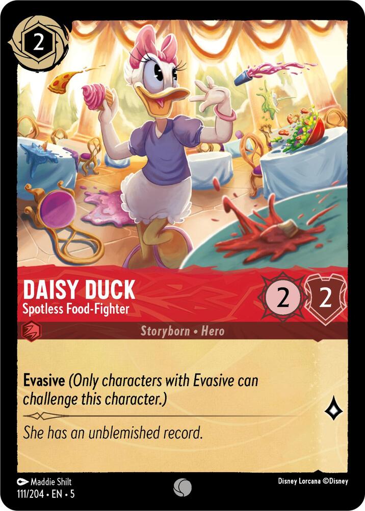 Daisy Duck, Spotless Food Fighter 111/204 (Shimmering Skies)  - Cold Foil