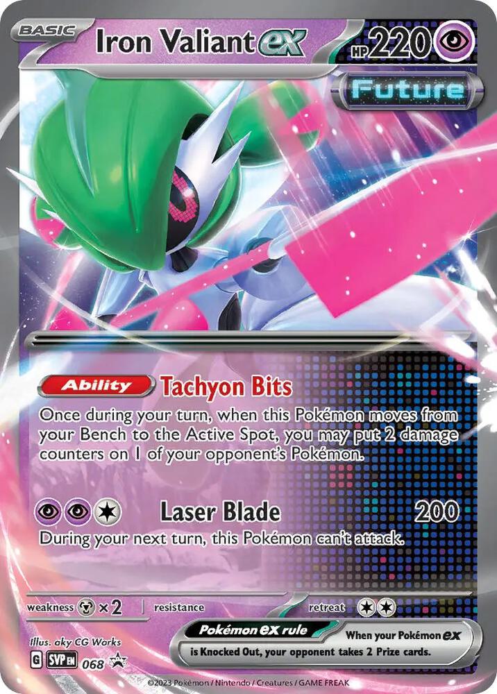 Iron Valiant ex 068 (SV: Scarlet & Violet Promo Cards)  - Holofoil