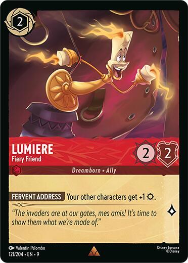 Lumiere, Fiery Friend 121/204 (Fabled) 