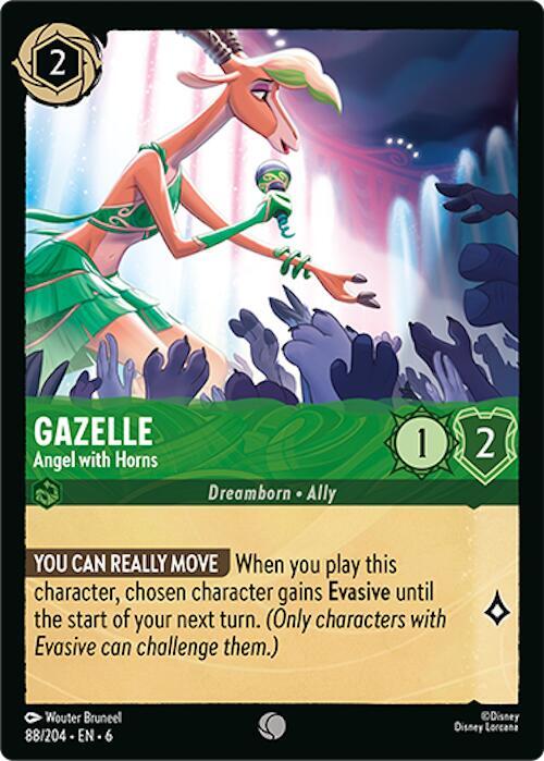 Gazelle, Angel with Horns 88/204 (Azurite Sea)  - Cold Foil