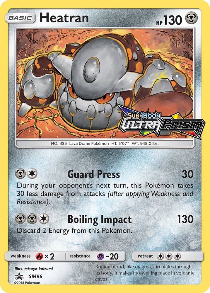 Heatran Prerelease SM96 (SM Promos)  - Holofoil