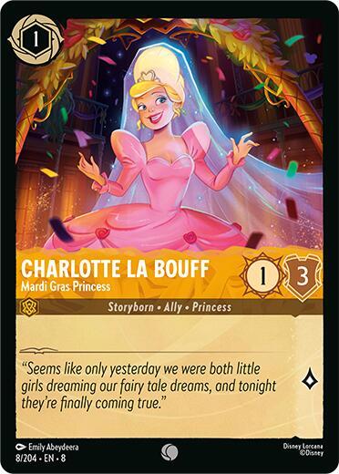 Charlotte La Bouff, Mardi Gras Princess 8/204 (Reign of Jafar) 